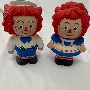 Raggedy Ann & Andy Ceramic Collectible Figurines